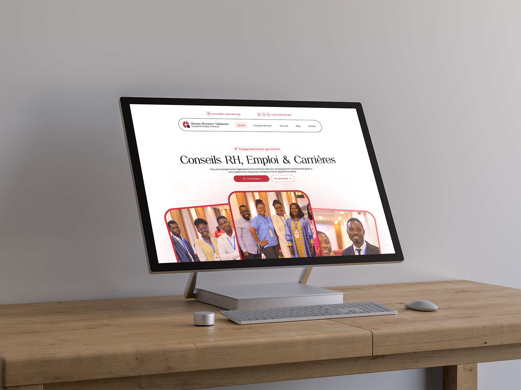 High-Fidelity Website Desktop Mockup