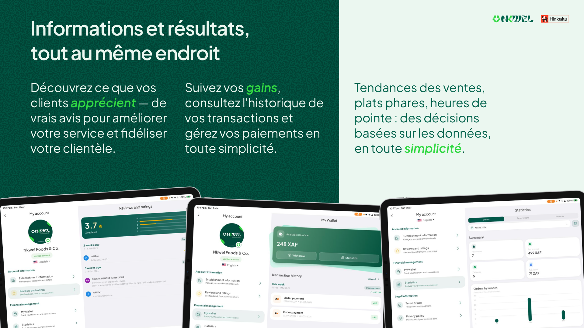 Nkwel mobile app - Partner (Establishment)