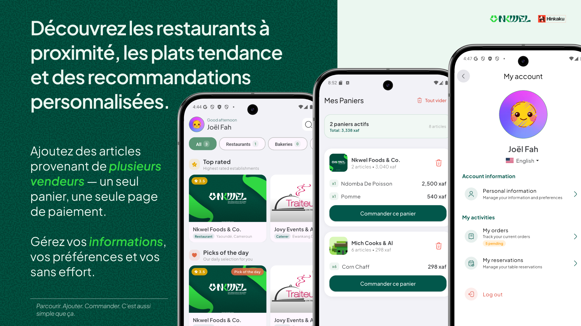 Nkwel mobile app - Client